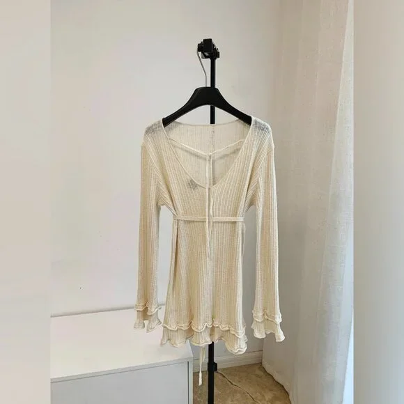 DISSH MAX NATURAL KNIT MINI DRESS